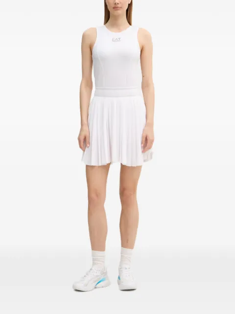Ea7 Emporio Armani pleated mini dress White 7W000896AF14524