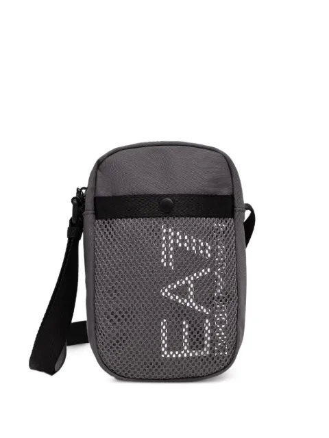 Ea7 Emporio Armani logo-print mesh-panel belt bag Grey 7X000633AF23097