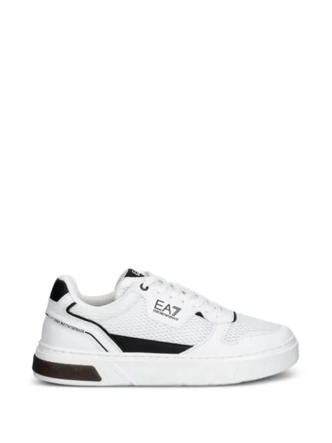 Ea7 Emporio Armani Premium Court logo-print sneakers White 7X000650AF23102