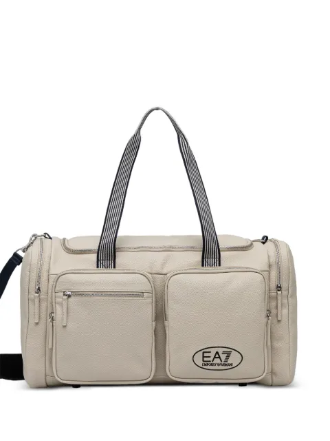 Ea7 Emporio Armani logo-stamp duffle bag Neutrals 7X000732AF23200