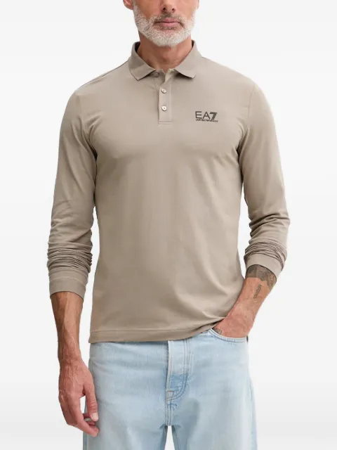 Ea7 Emporio Armani long-sleeve polo shirt Neutrals 8NPF15PJVQZ