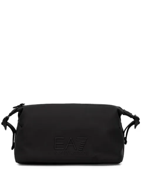 Ea7 Emporio Armani logo-embossed make-up bag Black 7X000638AF13811
