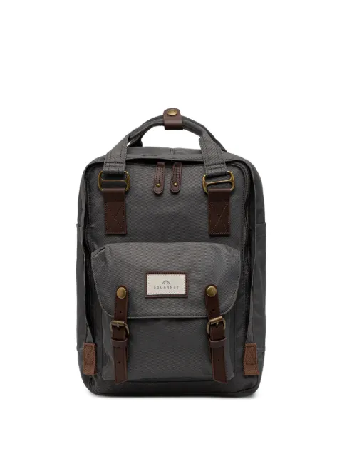 Doughnut Macaroon buckled backpack Grey D010