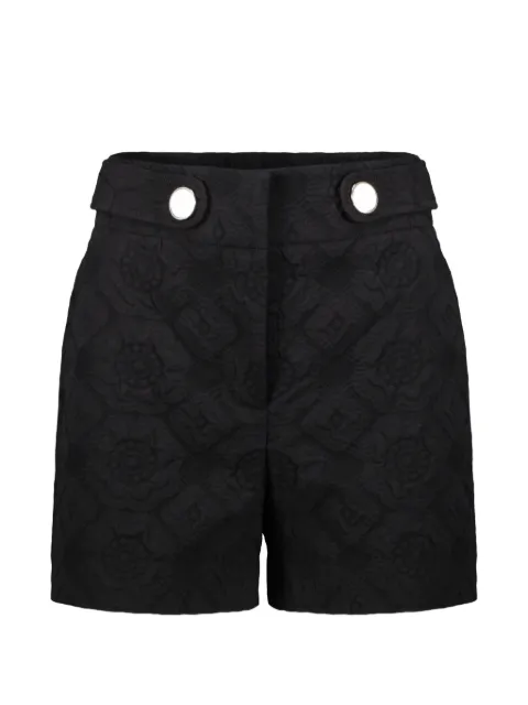 Boutique Moschino jacquard-patterned decorative-button shorts Black A03190810
