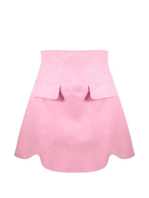 Ellery scalloped-hem pocket-detail mini skirt Pink 40324502079
