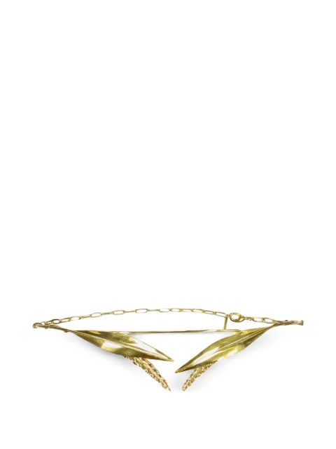 Ellery leaf-detail chain-link necklace Gold ELRMSS20ACC047