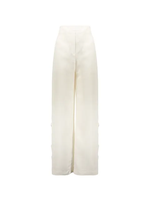 Ellery flared-leg satin-finish trousers White 30304559150