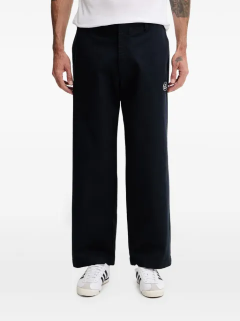 Ea7 Emporio Armani logo-patch trousers Blue 7M001551AF21728