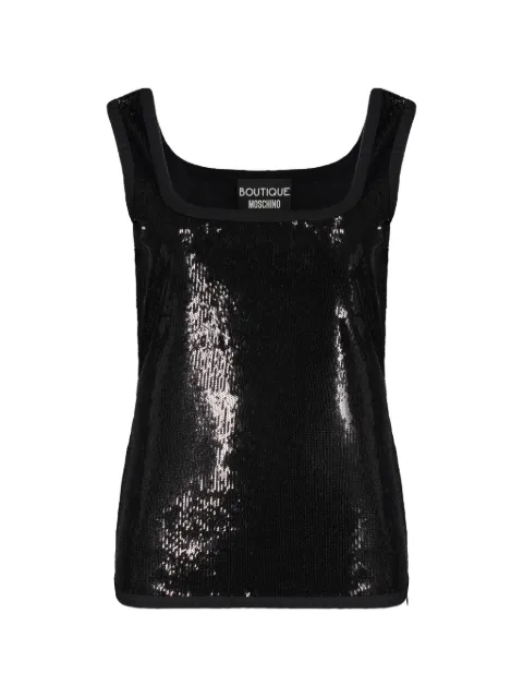 Boutique Moschino sequin-embellished blouse Black T08015827
