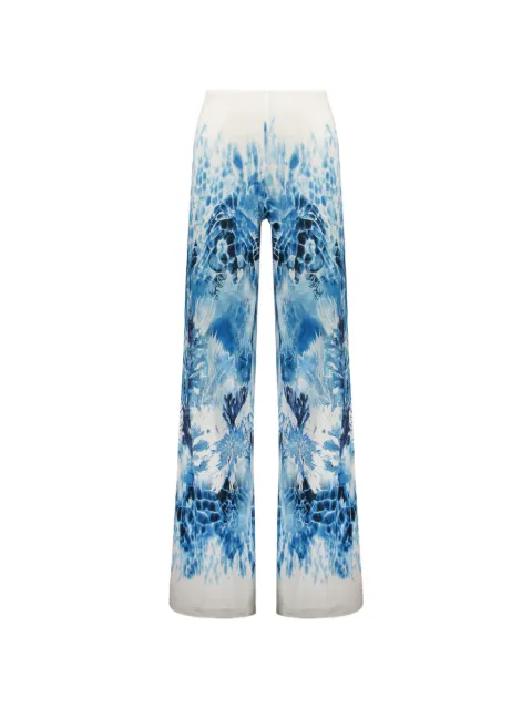 Alberta Ferretti graphic-print trousers Blue A03032921