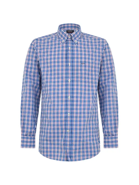 Paul & Shark check-pattern button-down shirt Blue P20P3294