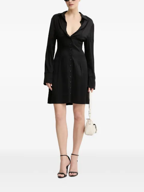 Silvian Heach button-down shirt mini dress Black CVP26033VE