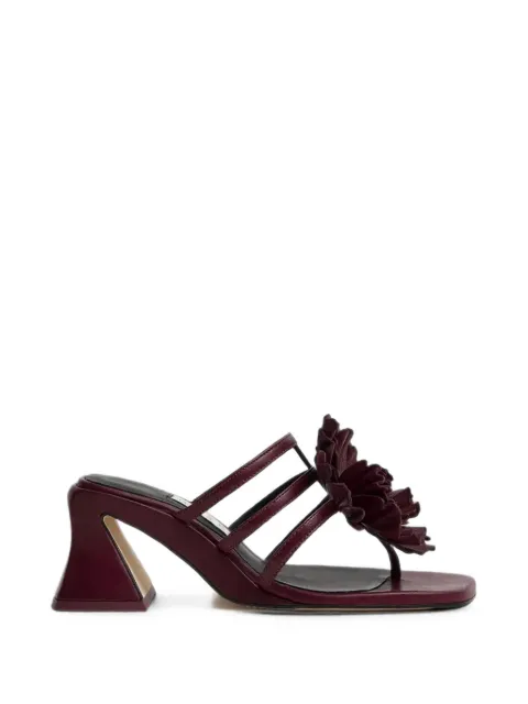 Miista Hara floral-applique caged sandals Red MI6123
