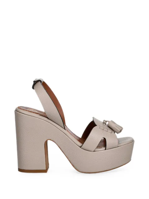 Pollini tassel-detail heeled sandals Grey PA1614BG0O