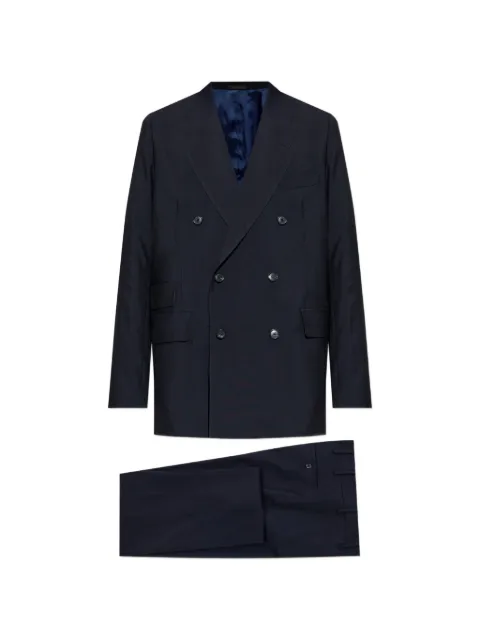 Paul Smith double-breasted wool-blend suit Blue M1R2267W00002