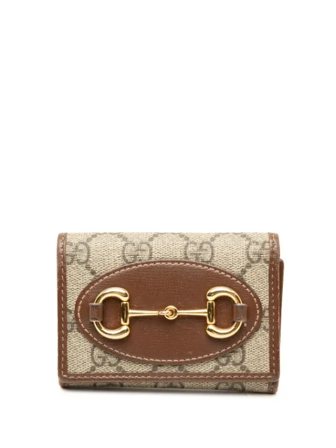 Gucci Pre-Owned 2016-2026 GG Supreme Horsebit 1955 Trifold Wallet small wallets Neutrals P2MZYR6TY6VX41YT