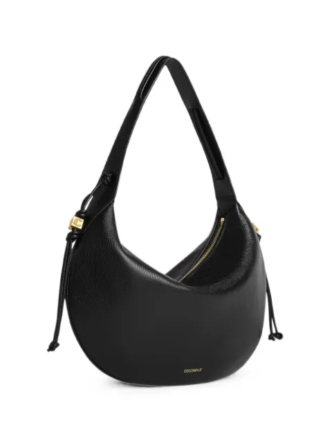 Coccinelle medium Thess leather shoulder bag Black E1VCA130201