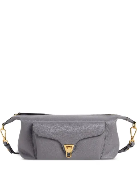 Coccinelle medium Beat Generation leather crossbody bag Grey E1TFK150101