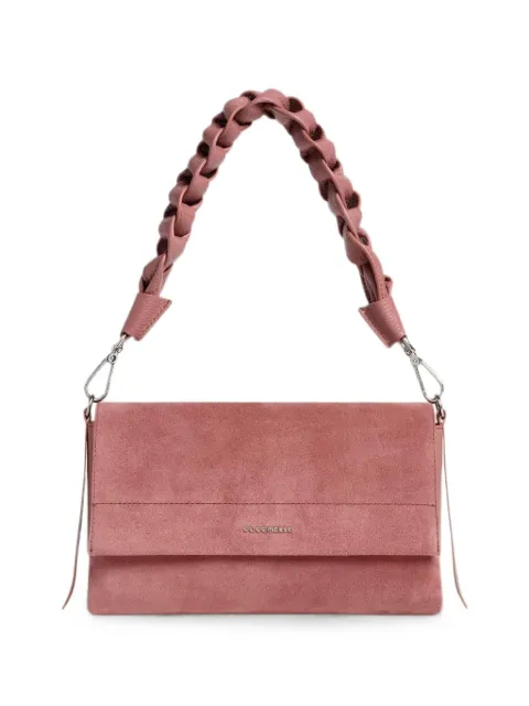 Coccinelle small Boheme braided-handle tote bag Pink E1P6P120101
