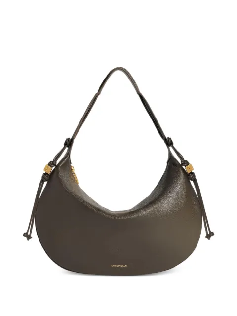 Coccinelle medium Thess leather tote bag Green E1VCA130201