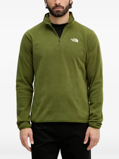 The North Face logo-embroidered half-zip sweater Green NF0A8D0QBRI1