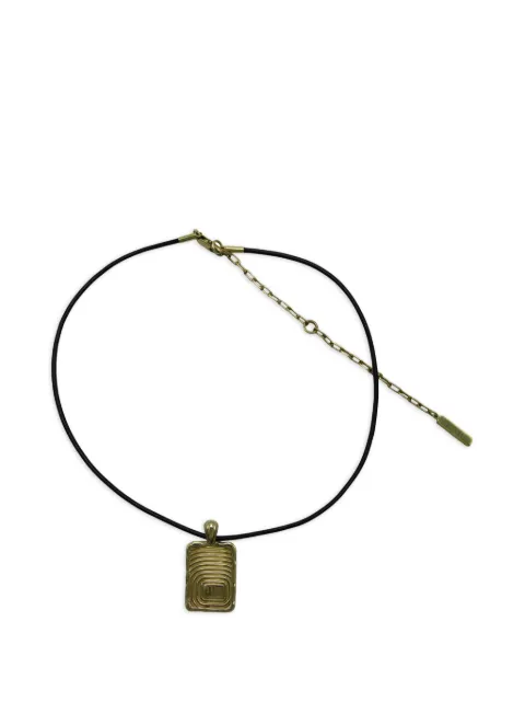 Ellery Scorpio rectangular-pendant necklace Gold 9FA235