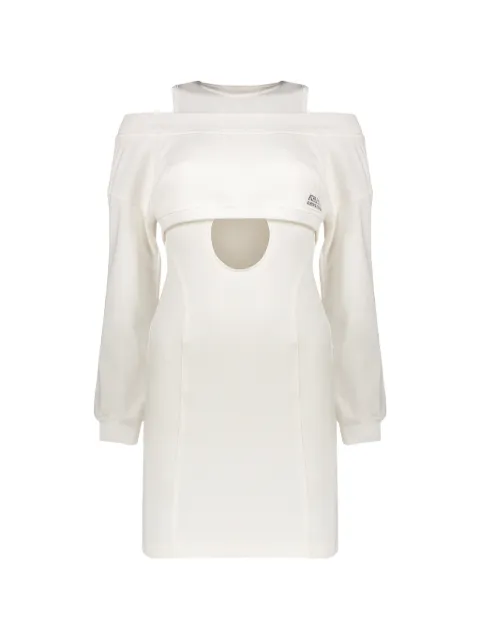 Alberta Ferretti cut-out layered mini dress Neutrals A04042841