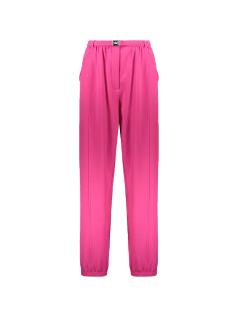 Boutique Moschino belted pleated track pants Pink A03091124