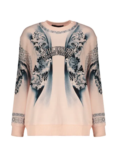 Alberta Ferretti graphic-print sweatshirt Pink A17062843