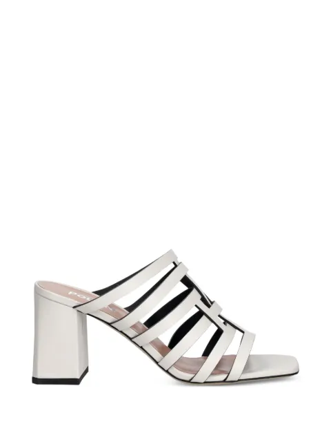 Pollini block-heel leather sandals White SA28227M0O