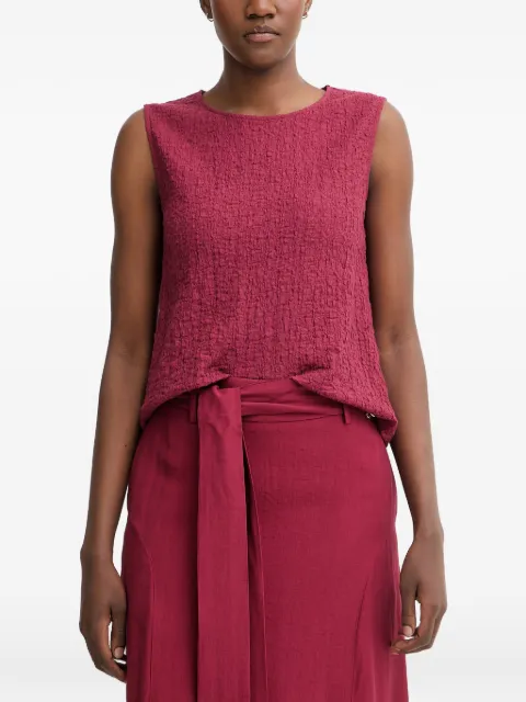 Pedro Del Hierro textured sleeveless top Red 4533896