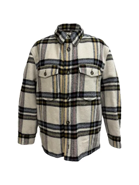 Isabel Marant Vintage Ervey checked padded jacket Neutrals RFCPUGBCL738108W