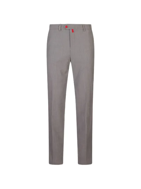 Kiton pressed-crease tailored trousers Grey UFPPEK0128H