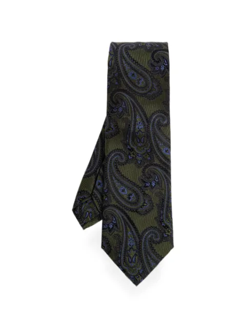 ETRO paisley-print silk tie Green MASA0001AQ12E