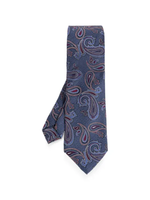 ETRO paisley silk tie Blue MASA0001AQ12C