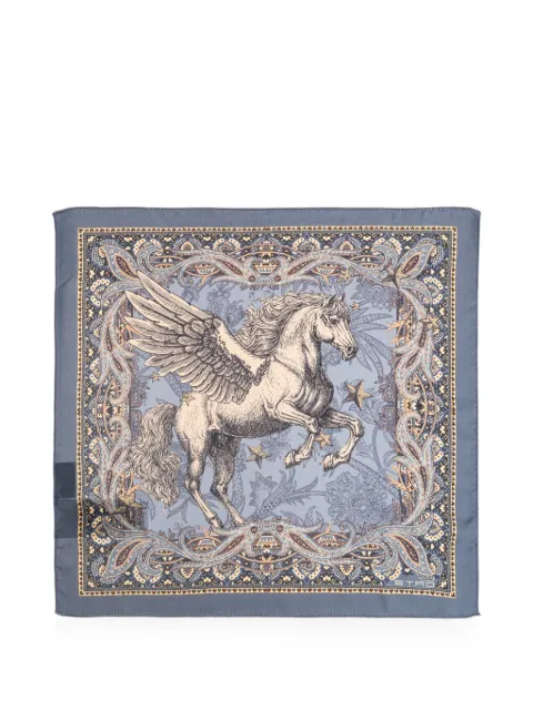 ETRO Pegasus paisley-print pocket square Blue MAUA0004AK1BT