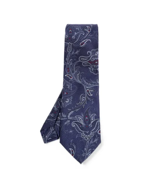 ETRO paisley silk tie Blue MASA0001AQ11X