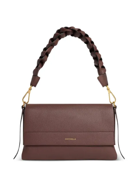 Coccinelle small Boheme braided-handle tote bag Red E1M50120101