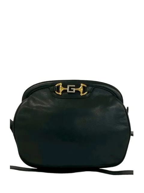 Gucci Pre-Owned 20th Century Calfskin Horsebit crossbody bag Black 5LIPU9F0ULRAUUJW