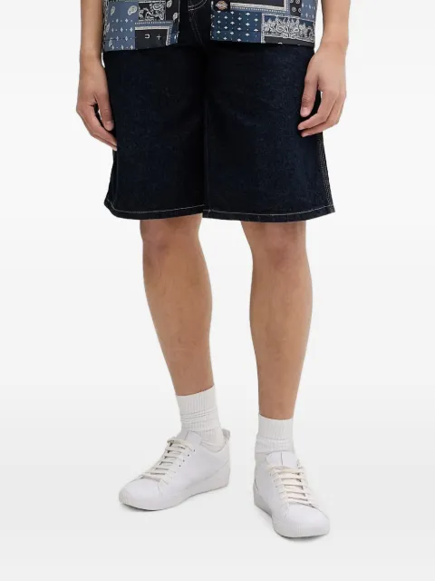 DICKIES 958 logo-patch carpenter shorts Blue DK0A88JPRIN1