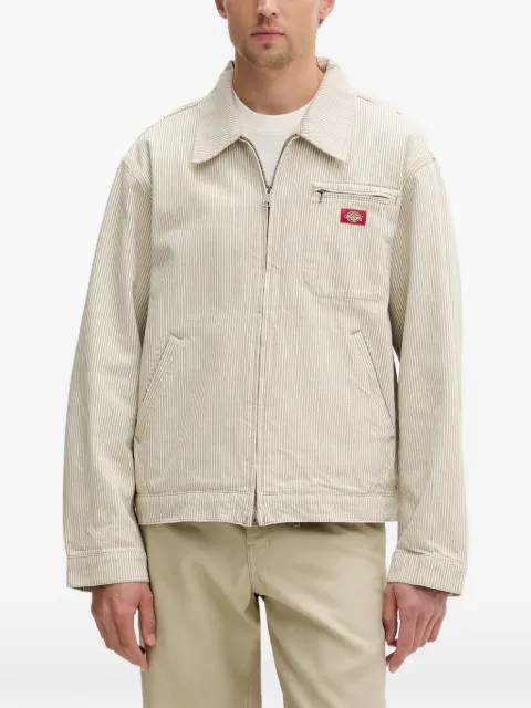 DICKIES Hickory striped zip-up jacket Neutrals DK0A88K1L441