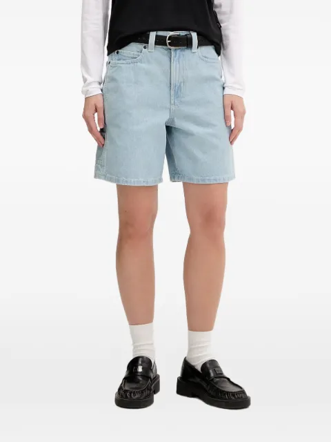 DICKIES 993 logo-patch denim shorts Blue DK0A88PBC151