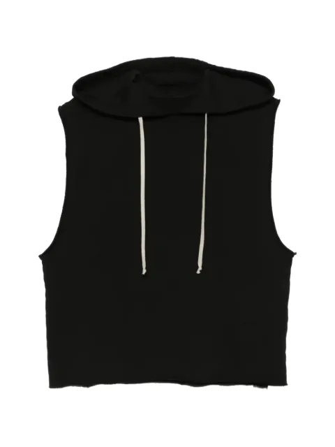 Rick Owens DRKSHDW sleeveless hoodie Black DU01F4165FP09