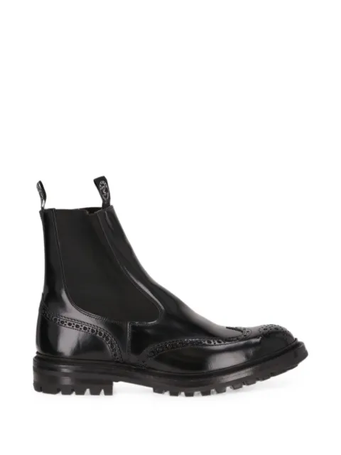 Todd Snyder brogue-detail leather chelsea boots Black 2754151001