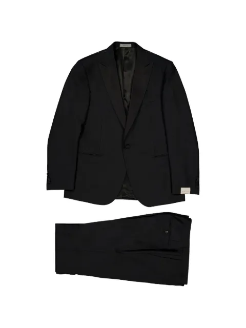 Corneliani peak-lapel virgin-wool suit Grey 007N100008081