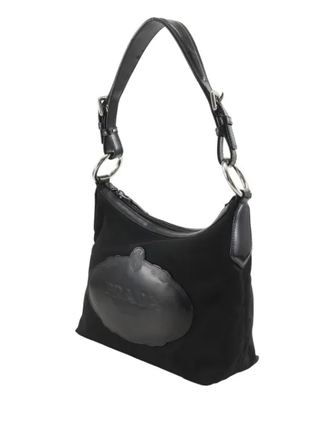 Prada Pre-Owned 2000-2013 Canapa Logo Tessuto shoulder bag Black YEEDUAUBY5BSMZSM