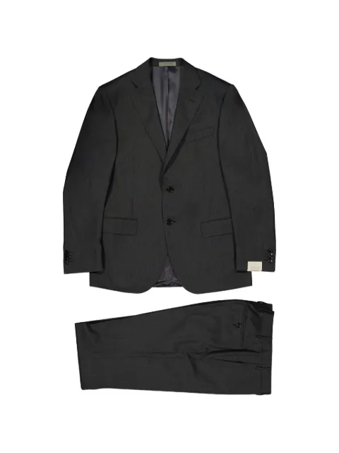 Corneliani melange virgin wool suit Grey 007N680008150