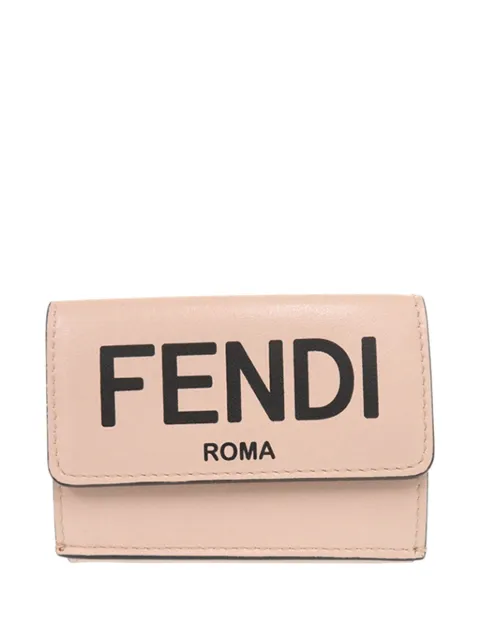 Fendi Pre-Owned 2010-2026 Micro Leather Roma Trifold Wallet small wallets Pink IQCPE9PDBQBIPCVK