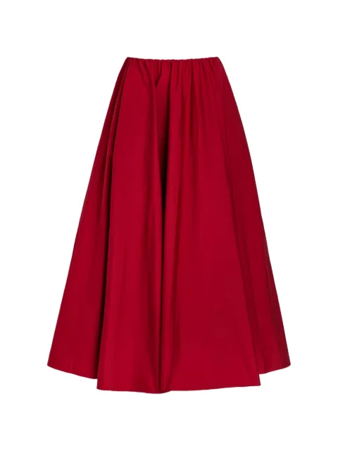 STAUD Milano pleated high-waisted skirt Red R26P6105PO