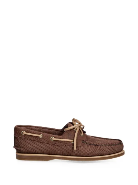 Timberland woven-effect lace-up boat shoes Brown TB0A4187EIV1